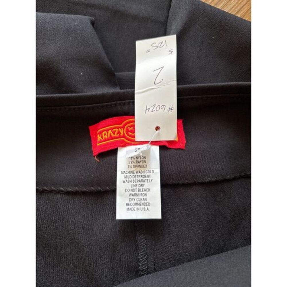 Krazy Larry NWT womens size 2 leggings black - Picture 4 of 4